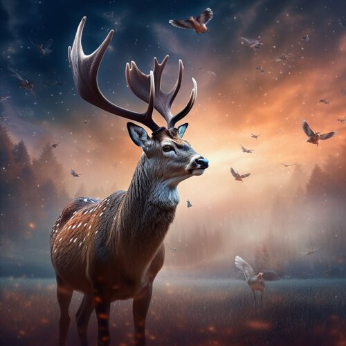 Background Deer Wallpaper