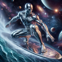 Silver Surfer Background Wallpaper