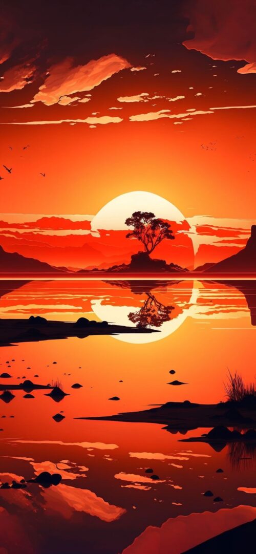 Background Sunset Wallpaper