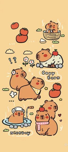 Background Capybara Wallpaper