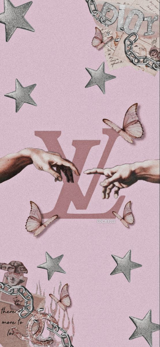Pink Butterfly Louis vuitton wallpaper