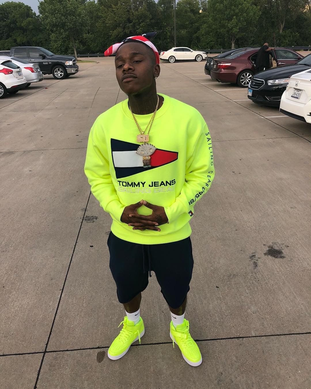 Download Dababy In Denim Outfit Wallpaper