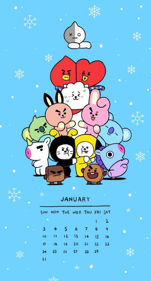 HD January 2021 Calendar Wallpaper - EnWallpaper